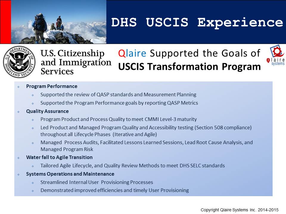 USCIS Transformation Program Results